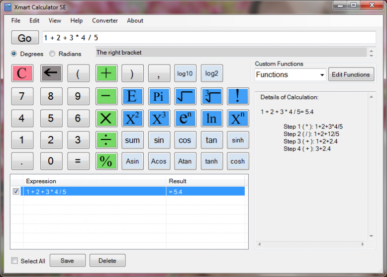 Windows 8 Xmart Calculator 1.2 full Windows 8 Xmart Calculator full